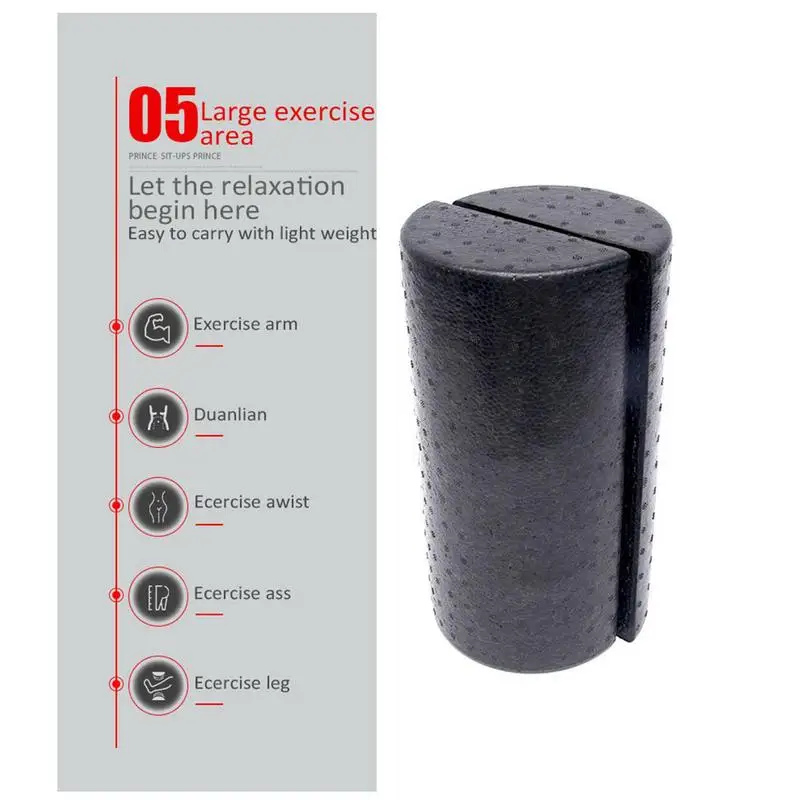 Half Round Yoga Column Roller Semi-circular Roller Fitness High Density Molded Half Foam Roller EVA Yoga Brick Block Cork