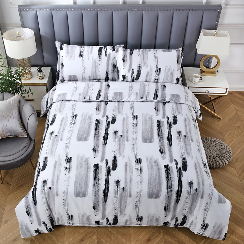 Water ink splash Bed Linen Set King Queen Full Twin Size Duvet/Doona Cover Set