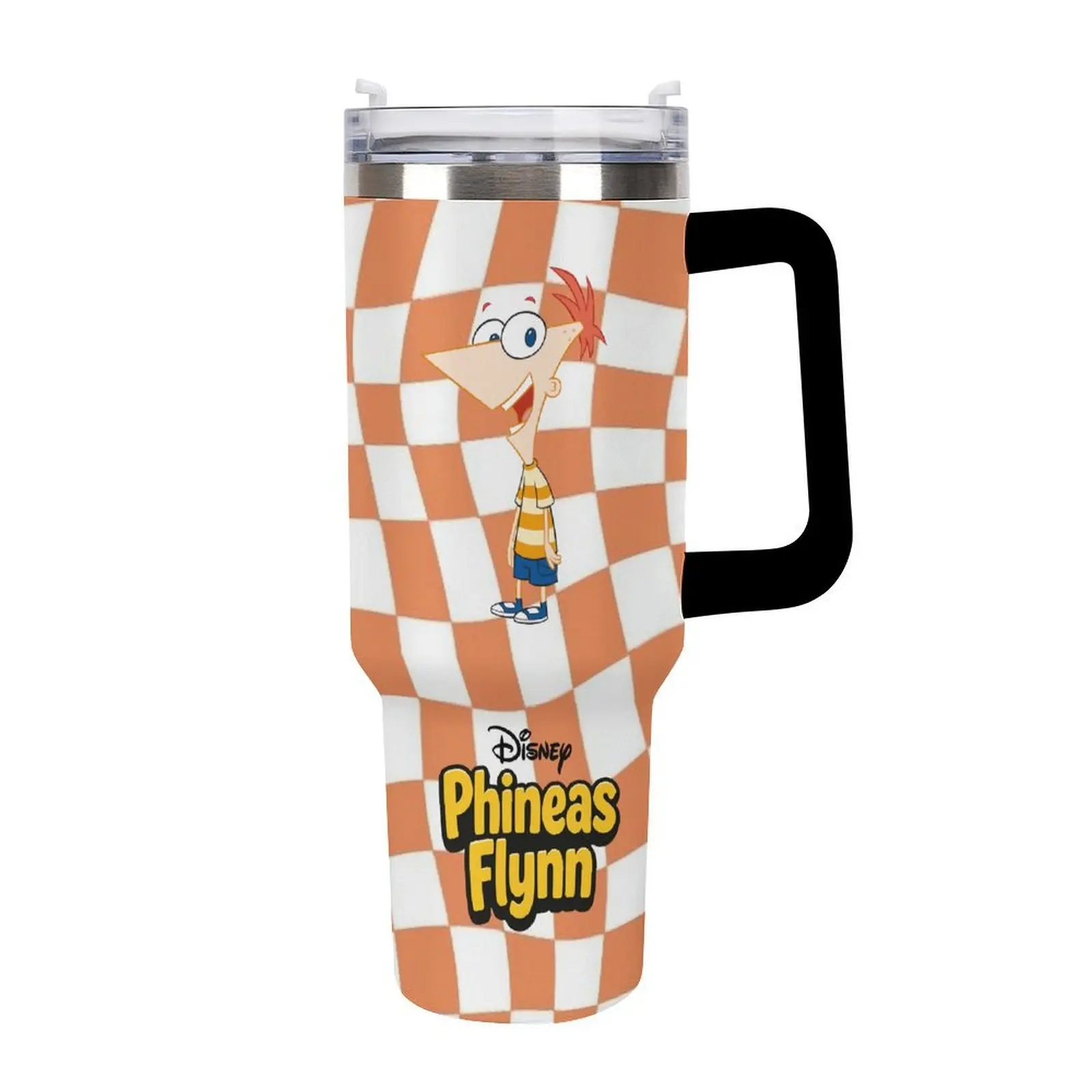 

Phineas Flynn Insulated Water Bottle Disney Cartoon Custom Design Your Personal Images Car Cup Travel Water Bottle 40 Oz Cosplay
