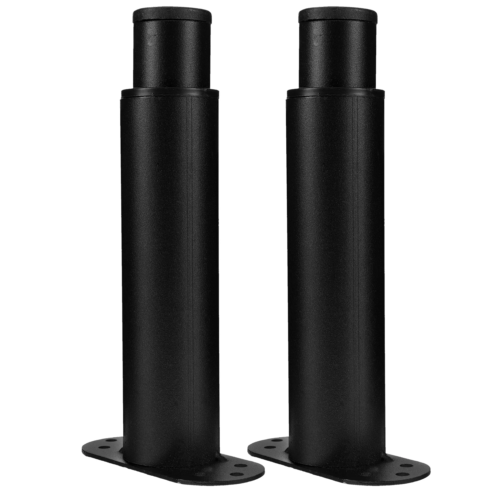 

2Pcs Bed Support Legs Replacement Slats Frame Feet Parts niture 15 27cm Black Strong Suitable Bed Sofa Cabinet