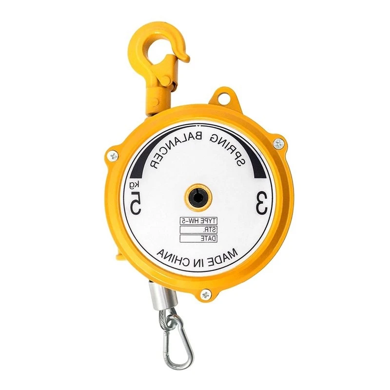 AB11-Retractable Tool Balancer 5 Ft Wire Rope& Safety Hook, Spring Mechanism 7-11 Lbs(3-5 Kg) Heavy-Duty
