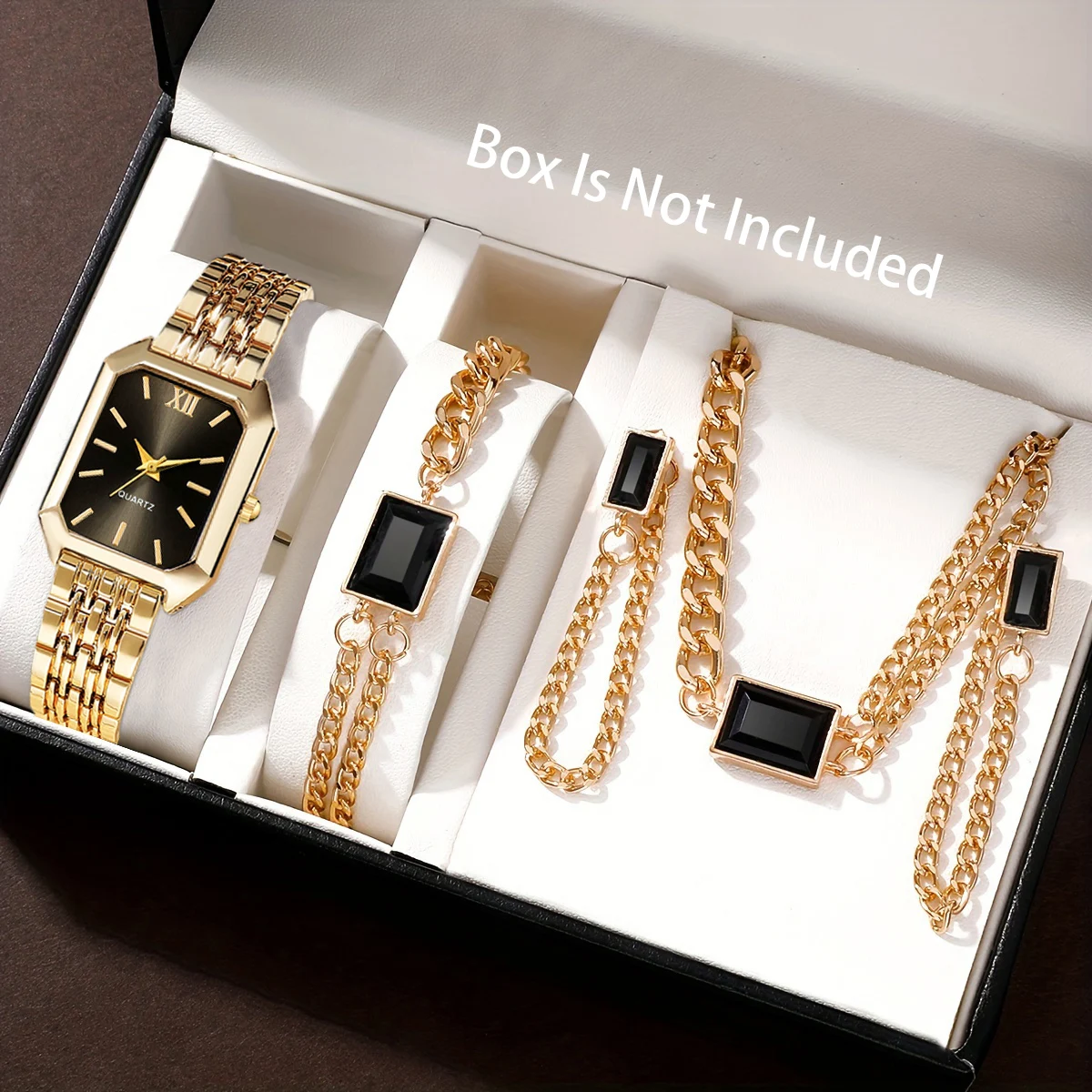 5Pcs Exquisite Elegant Women's Watch Set, Perfect For Daily Wear, Anniversary, Back‑to‑School Season, Thanksgiving Day Gift.