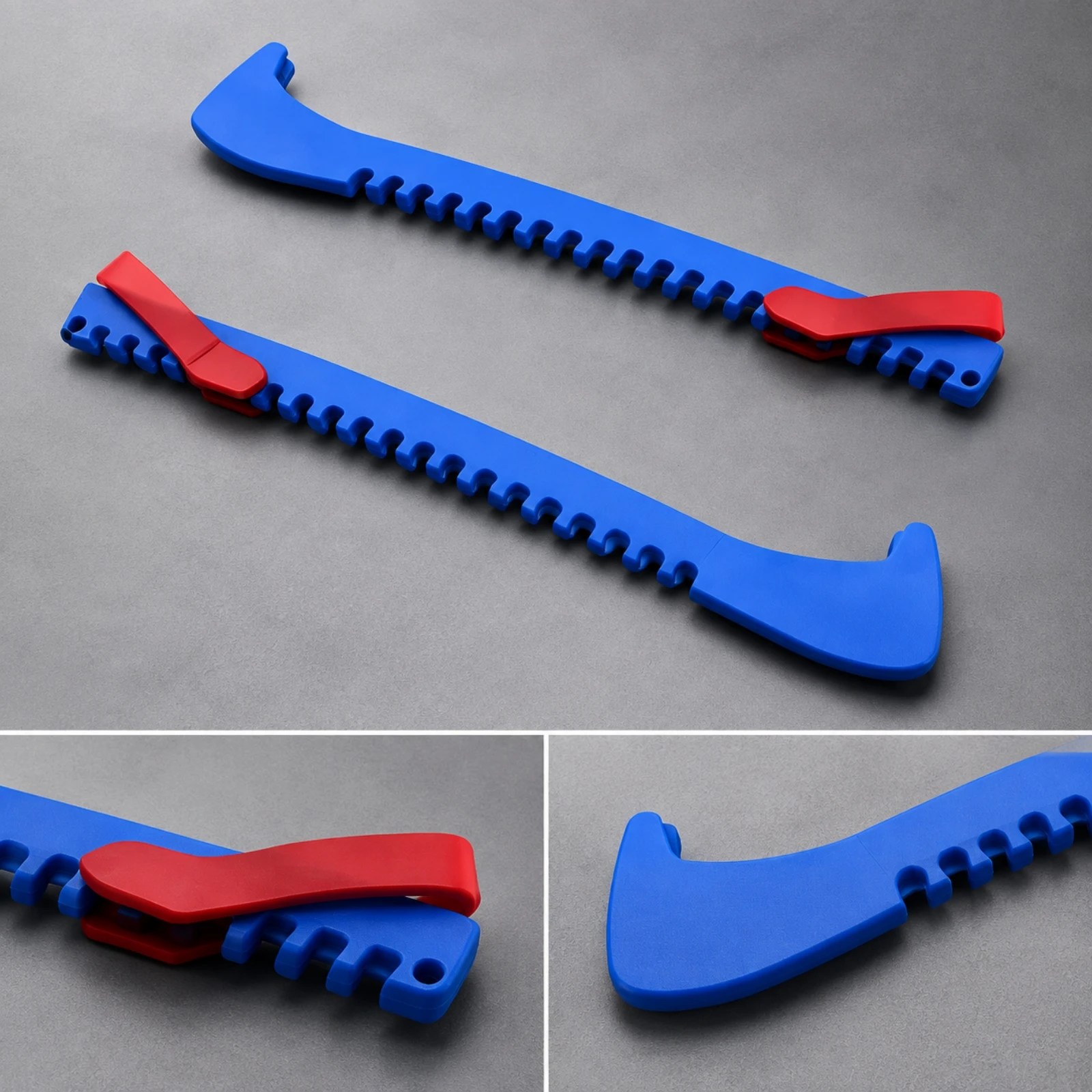 Ice Skate Blade Guard Flexible Rubber Skate Blade Guard Snug-Fitting Antifreeze for Rink Bags, Changing Areas