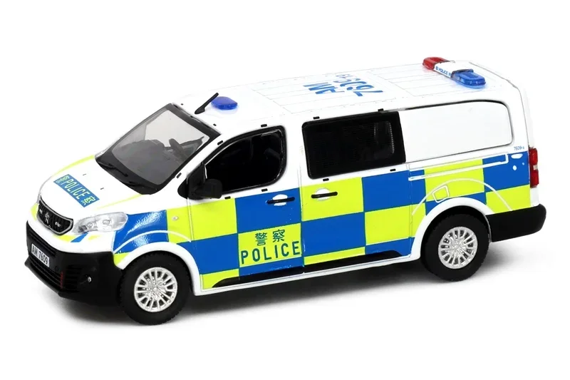 Tiny 1:64 Peugeot Expert Police traffic department Diecast Model Car