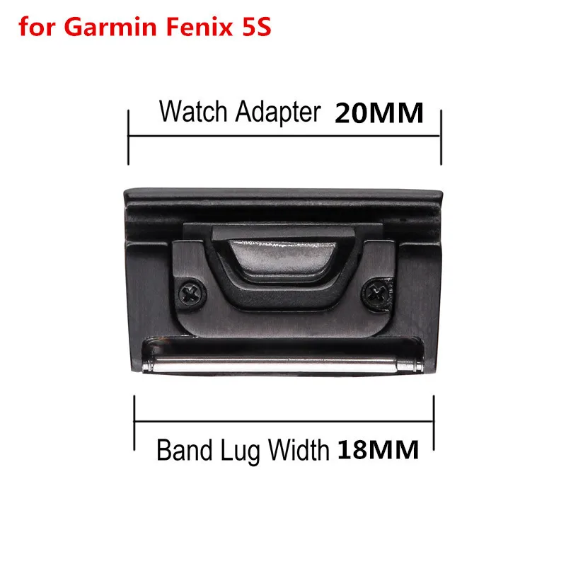 20 22 26MM Generic Metal Watch Band Adapter for Garmin Fenix5X/Fenix5/5S/3 Stainless For Quick Release EasyFit Buckle Connection