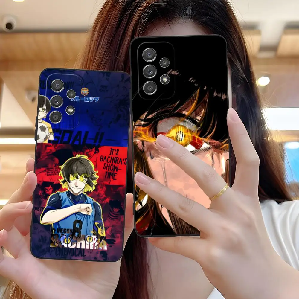 Blue Lock Bachira Meguru Phone Case for Samsung Galaxy M55 54 42 35 34 33 32 23 22 15 14 13 12 F55 5G Soft TPU Shockproof Cover