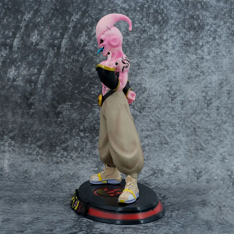 Dragon Ball Tattoo 28CM Anime Majin Buu Figurine DBZ Fat Buu Ornament PVC Action Figures Collection Model Toys Birthday Gift