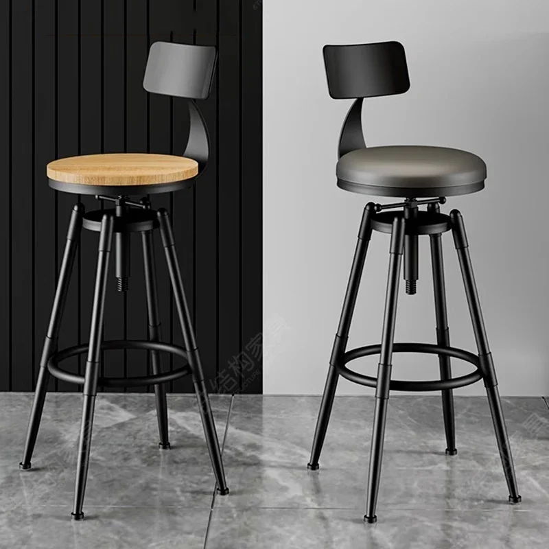 Swivel Adjustable Height Bar Stool Minimalist For Home Pub Reception Office Stool High Seat Furniture Multipurpose Use