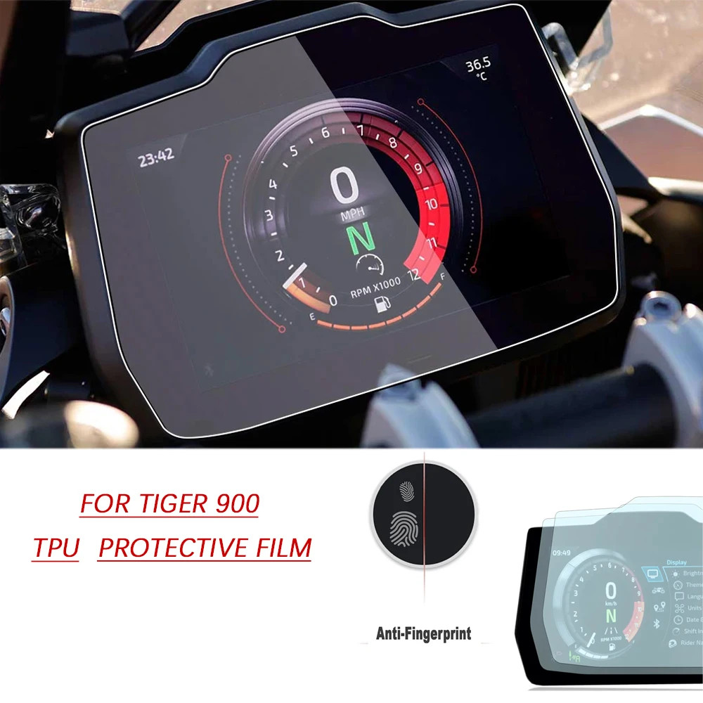 For Tiger 900 Motorcycle Dashboard Protective Film For Tiger 900 Tiger900 Rally 2024 PPF Anti-Scratch Anti-Glare Cluster Protect