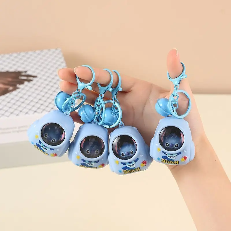 Stitch Animatie Randapparatuur Creatieve Cartoon Leuke Gloeiende Sleutelhanger Hangende Ketting Student Schooltas Decoratie Hanger