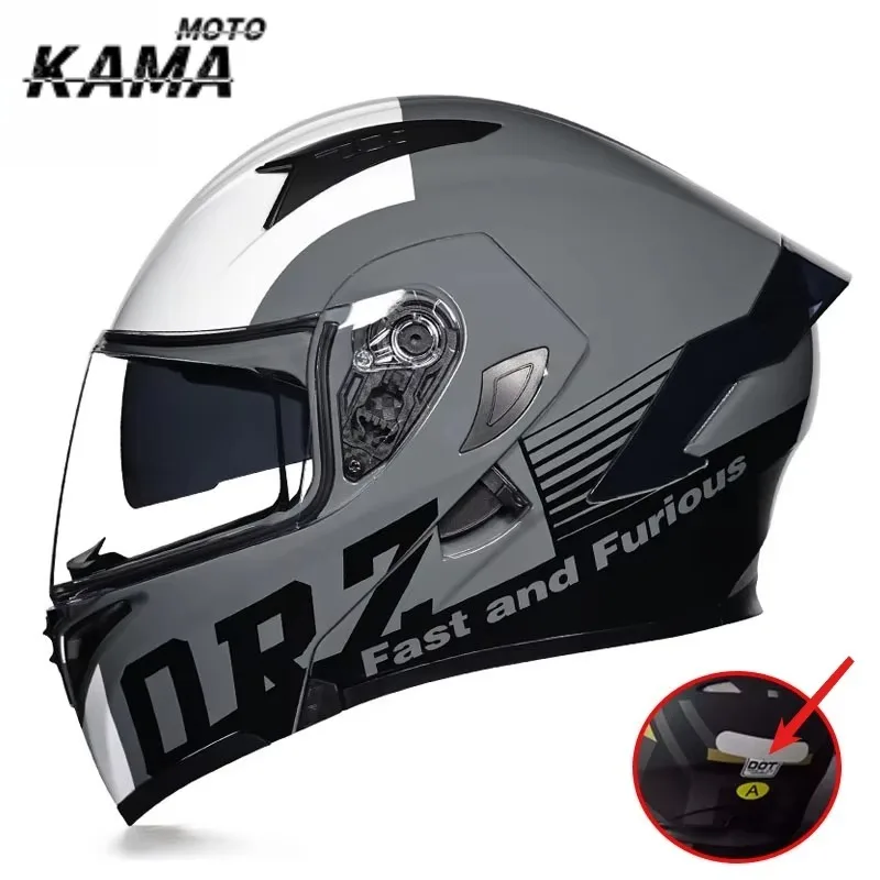 ORZ-991 Motorcycle Helmet Men's and Women's Open Face Helmet Double Mirror Motorcycle Helmet Full Coverage Four Seasons
