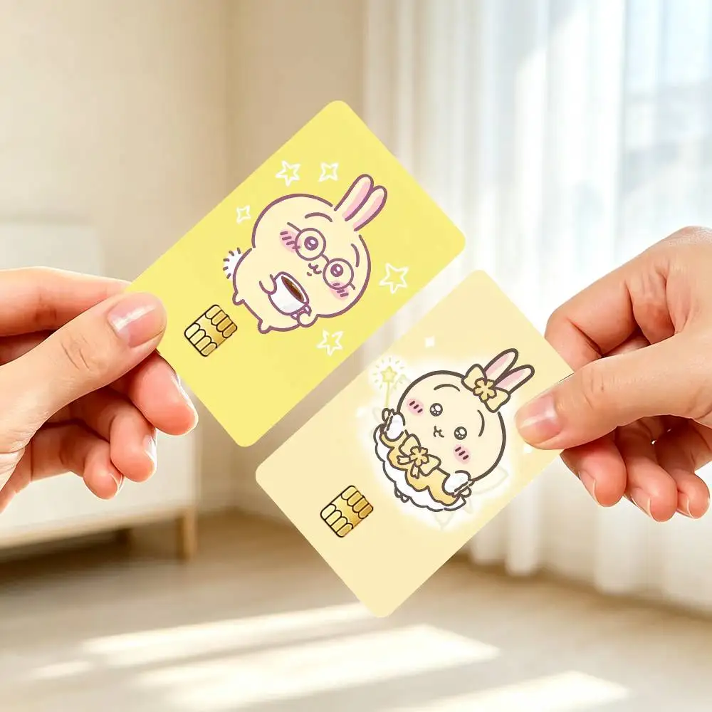 C-Cute Usagi Hachiware  Credit Card HD Stickers Game Card Decal Small Chip Waterproof Sticker Gift