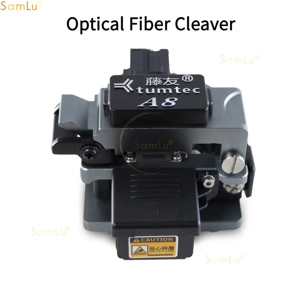 Original Tumtec A8 High Precision Optical Fiber Cleaver with 24 Cleaving Spots and 48000 Cleaves Fiber Cutter Tool