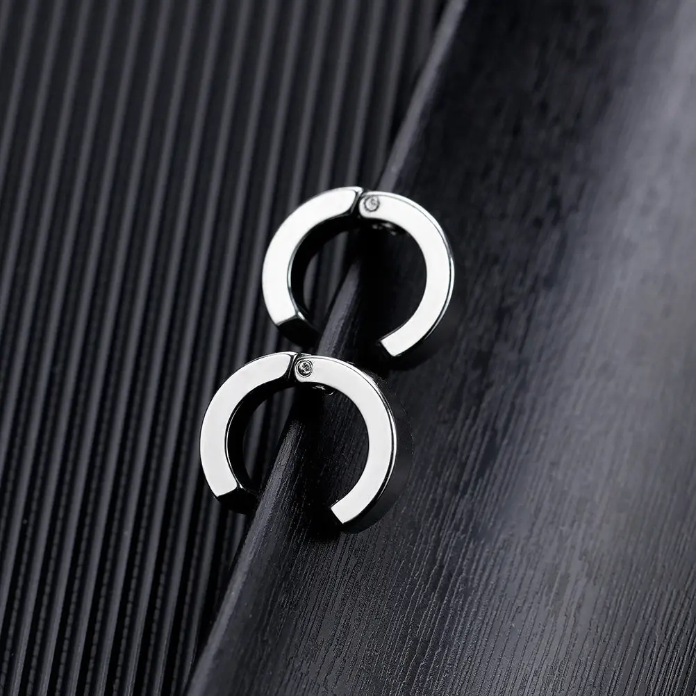 3Pair Painless Ear Clip No Piercing Required Soft Grip Earless Earring Hypoallergenic Titanium Steel Comfortable All Day Wear