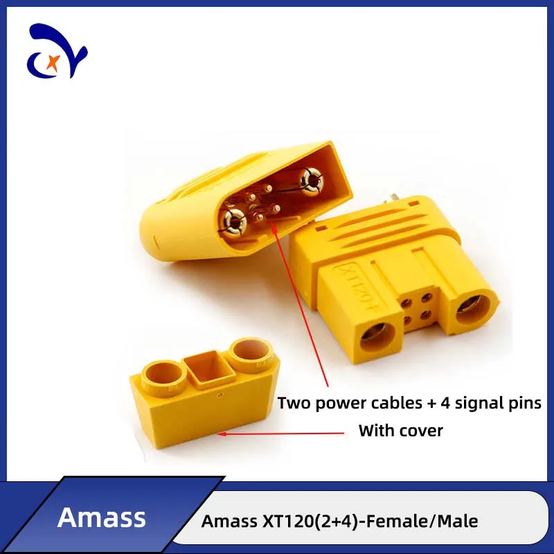 Amass XT120(2+4) plug high current lithium battery drone traversing aircraft planting machine