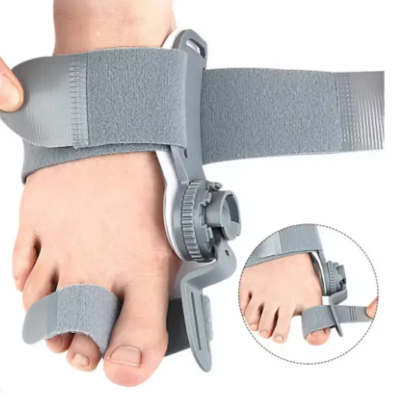 回転式調整可能足指矯正器 男女兼用 外反母趾矯正装具 左足と右足用