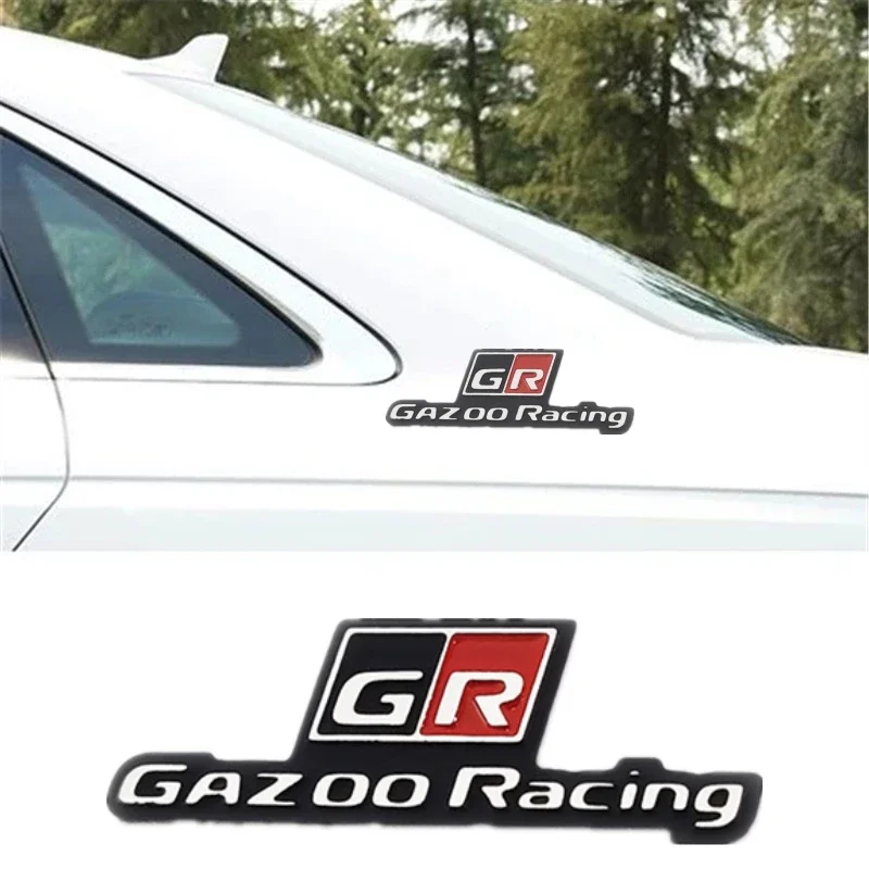 Car Side Sticker Trunk Badge Emblem for Toyota GR Gazoo Racing Sport Hiace Estima Yaris Hilux Rav4 Supra Camry Crown CHR view 4