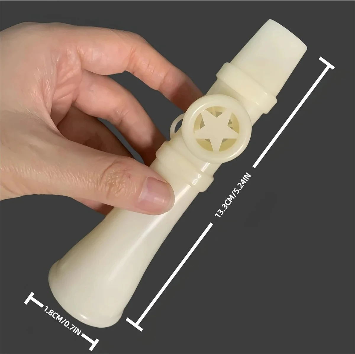 Miwayer ABS Kazoo Flute with Lanyard Easy to Learn Portable Musical Instrument Party Must-Have for Adults Beginners Music Fans