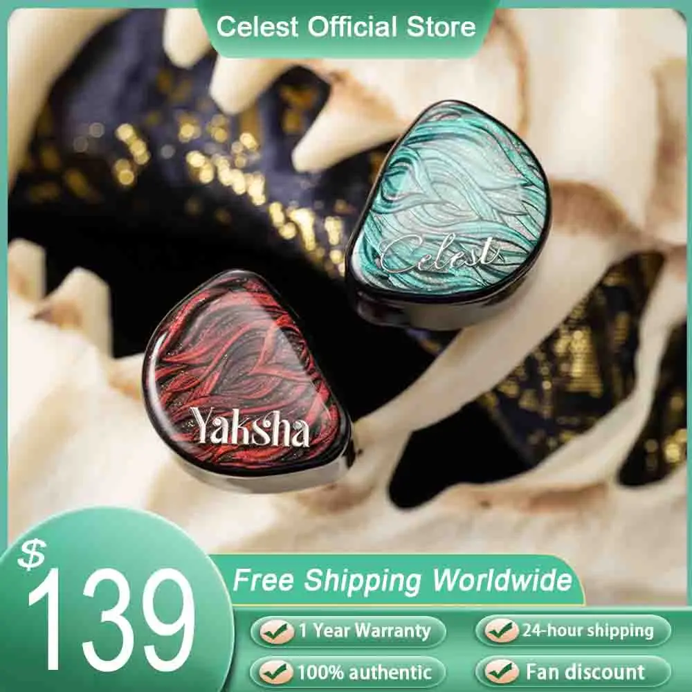 

Celest Yaksha Earphone 2DD+1BA+1MPD In Ear Monitor With Detachable Cable For HiFi Music Gifts Earbuds Headset