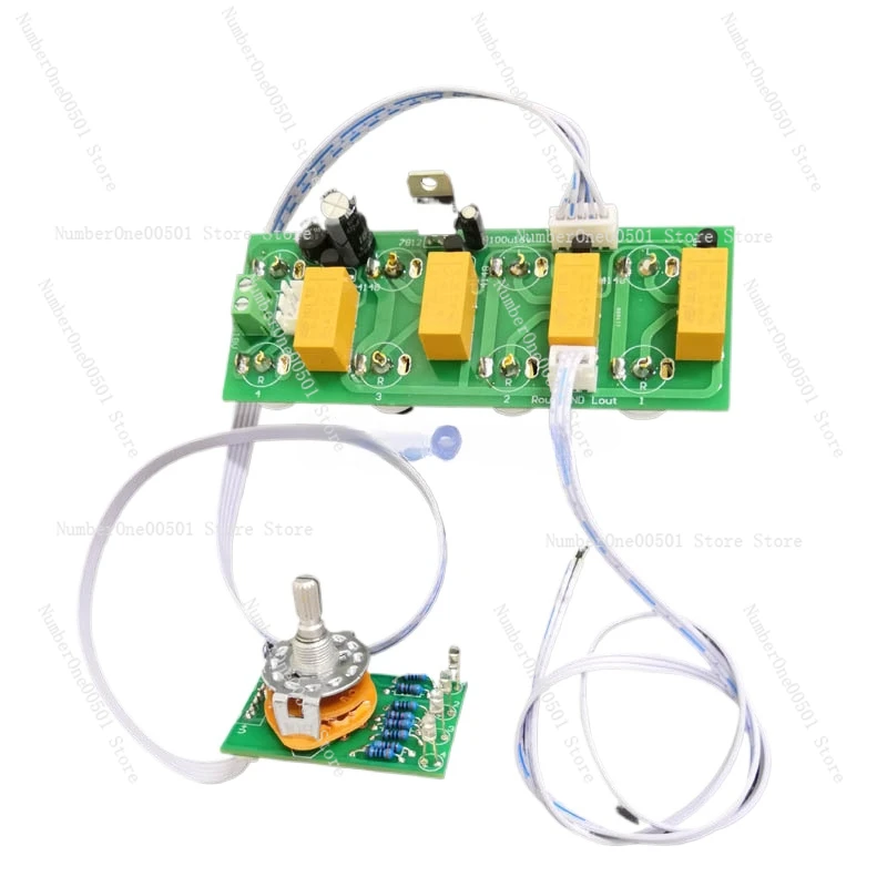 Applicable to 4-in and One-out Signal Selection Board, Gold-plated RCA Audio Switching Board, Compatible with Bluetooth Input