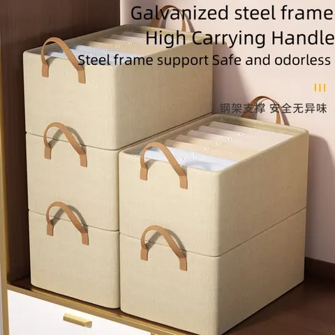 접는 옷 Accessoris 거실 보관 상자 부직포 가방 PVC 의류 바지 속옷 양말 보관 옷장 주최자 바구니