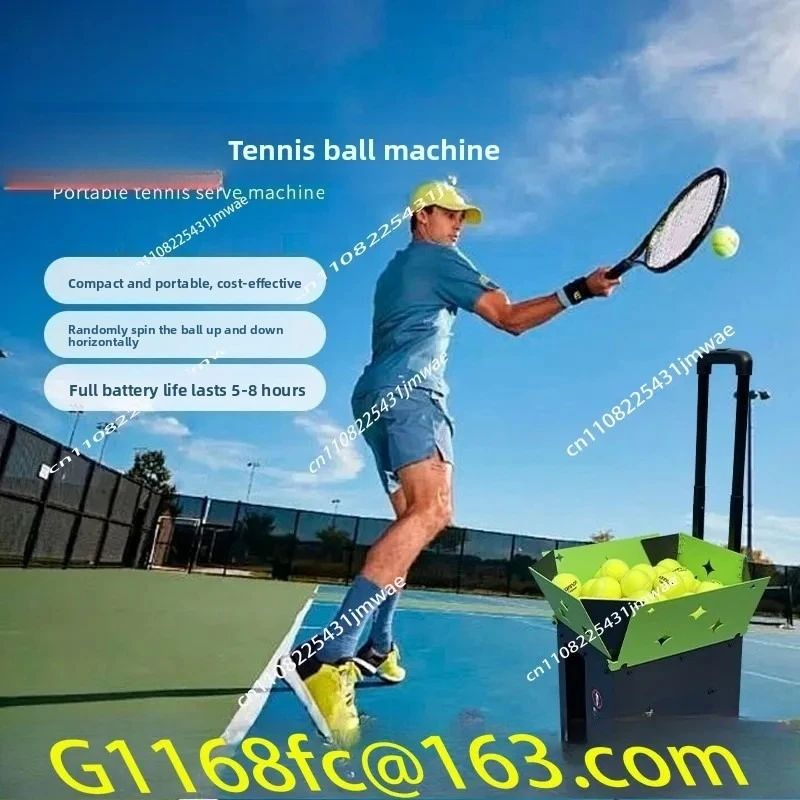 Hot-selling Automatic Throwing and Feeding Serve Machine, Beginner Tennis Serve Machine, High-pressure Volley Trainer