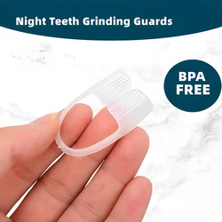 2-10pcs Dental Guard Sleeping Teeth Guard Bruxism Splint Silicone Mouth Guard to Prevent Teeth Grinding Nighttime Protection