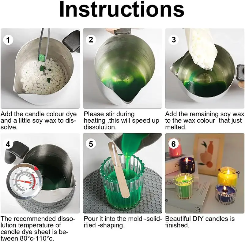 34 ألوان الشمع صبغ شمعة الشمع صبغ شمعة صنع الصباغ تقشر شمع الصويا الصباغ كتلة اللون شمعة الصويا صنع عدة Diy بها بنفسك لوازم #5
