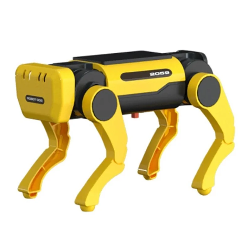 Inteligente biônico quatro pernas cão robô modelo solar elétrico brinquedo mecânico quebra-cabeça montagem brinquedos para aniversário das crianças e