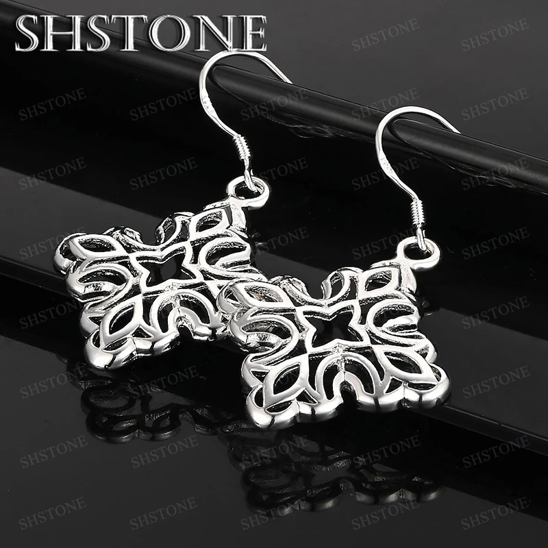 

Women Pretty Jewelry Drop Earring 925 Sterling Silver Engagement Wedding Party Gift Elegant Accessories Fashion Fine Jewelry