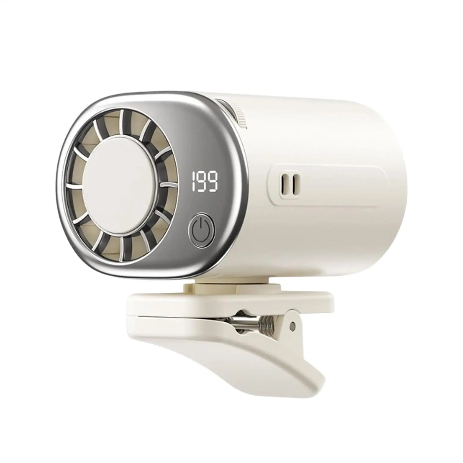 

Мини-вентилятор на прищепке с 199 скоростями, регулируемый, со светодиодной подсветкой, для автомобиля, грузовика, седана, фургона, кемпинга, улицы