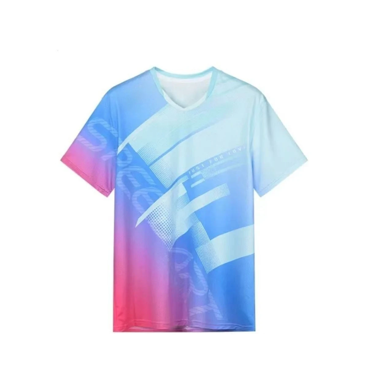 

2025 Summer New 3DT T-shirt Table Tennis Casual Print Sport Short-sleeved Breathable Round Neck Quick-drying Short-sleeved Top
