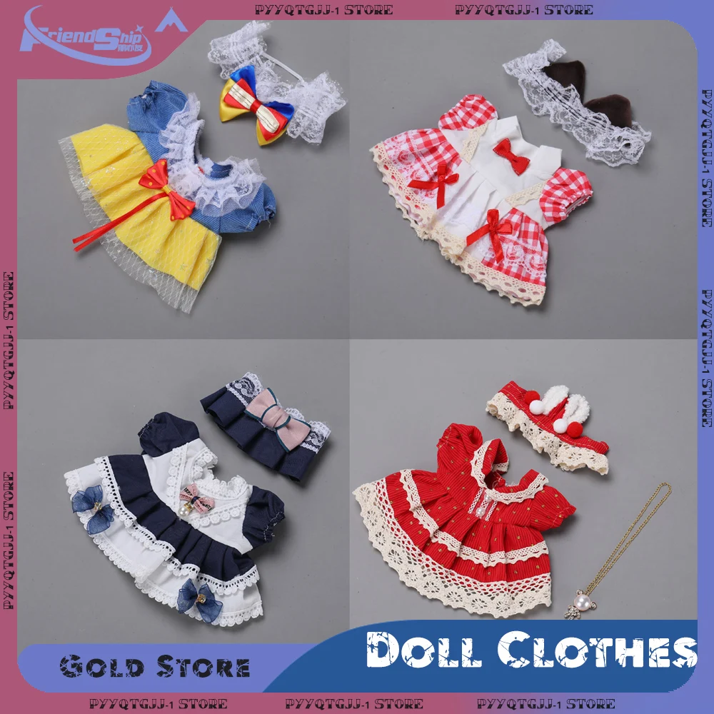

20 см хлопковый комплект одежды для кукол, милые мини-куклы «сделай сам», модный дизайн, платья, одежда, аксессуары, очаровательные детские игрушки, подарок