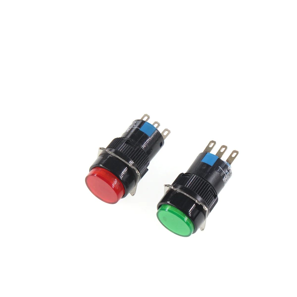 1PCS Push button switch LA16Y-11 point actuating self-reset self-locking LA16-11 small round power 16mm button