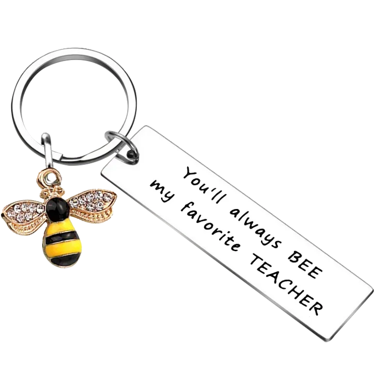 Hot Best Teacher Gifts Keychain Teacher Appreciation Gifts Key Rings Teacher Keepsake End of Year Gift