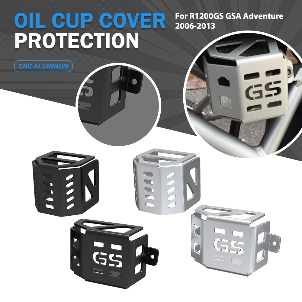 

For BMW R1200GS GSA Adventure 2006-2013 Motorcycle Accessories Rear Brake Pump Fluid Reservoir Protector Oil Cup Cap Cover Guard