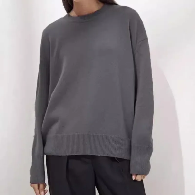 

Oversized Cashmere Autumn Winter Sweater Women Fashion Basic Knitted Pullover Chic Soft Loose Casual Female Jumper