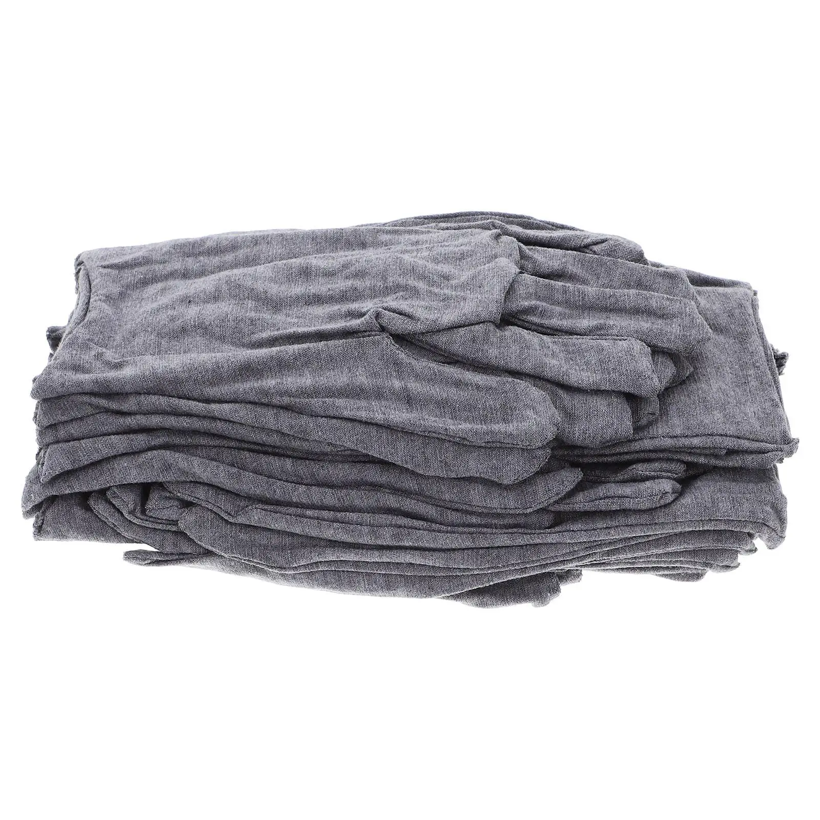 

12PCS Gray Cotton Gloves Soft Antislip Thermal Snowboard Driving Resistant Industrial Protective Men Women Labor