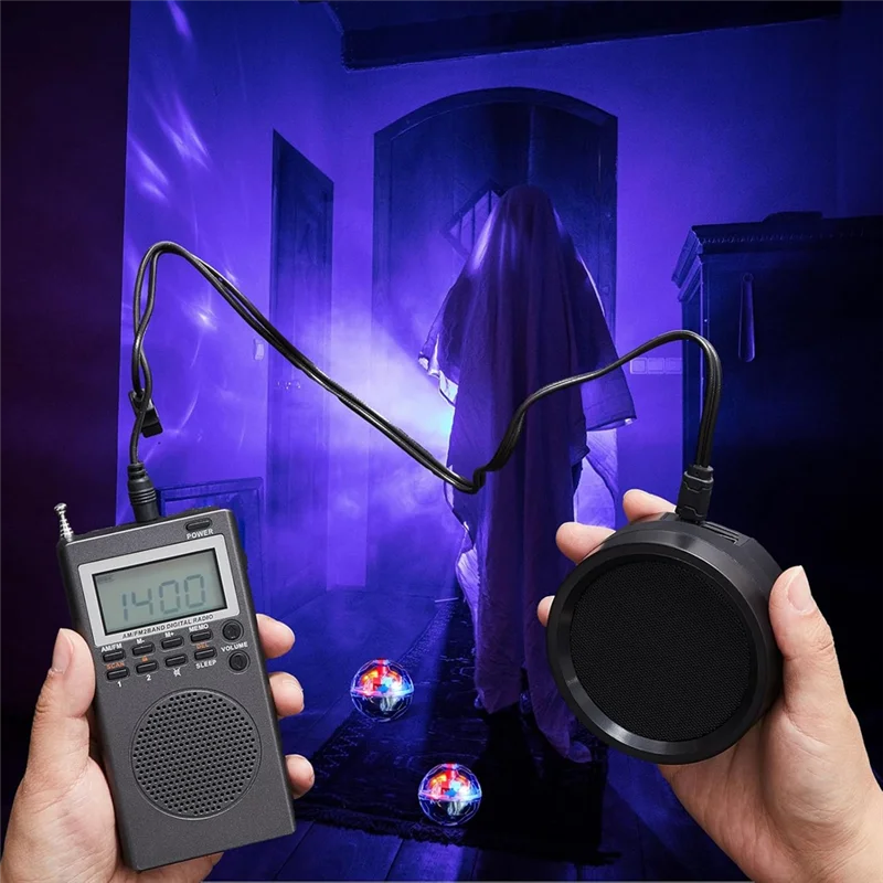 A13E-4 Piece Device Kit With 2 LED Cat Balls 1 Radio Paranormal Device Kit For Home Office Outdoor