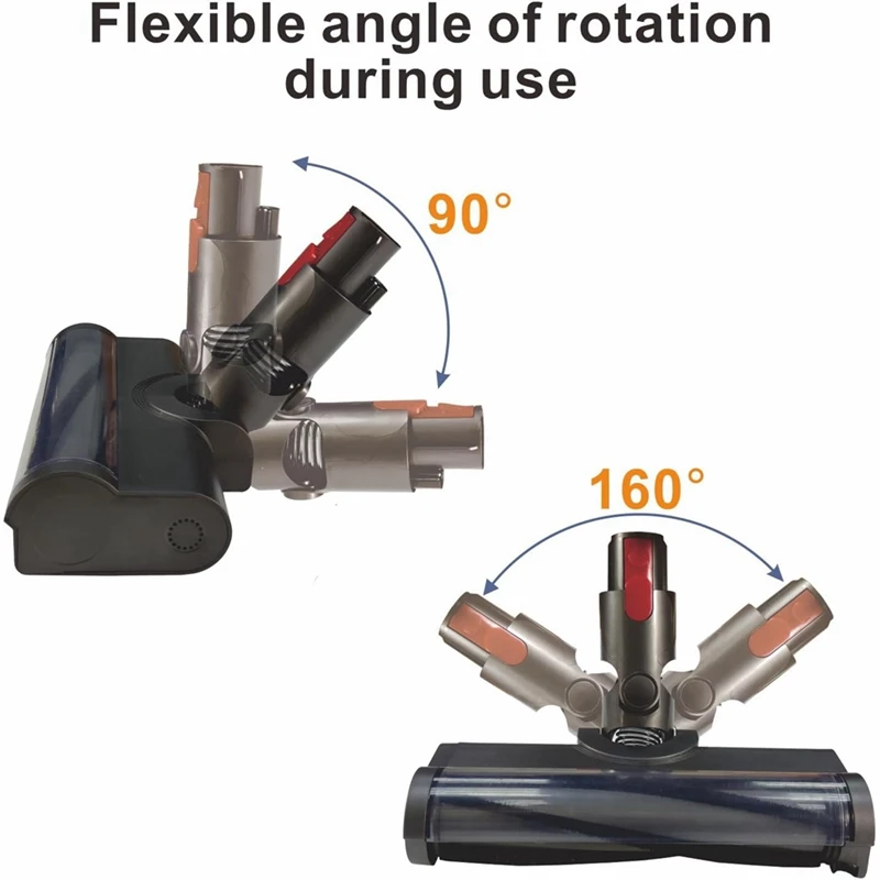 Aspirapolvere per Dyson V7 V8 V10 V11 V15 aspirapolvere senza fili con luce verde per rilevatore di polvere per pavimenti duri e moquette