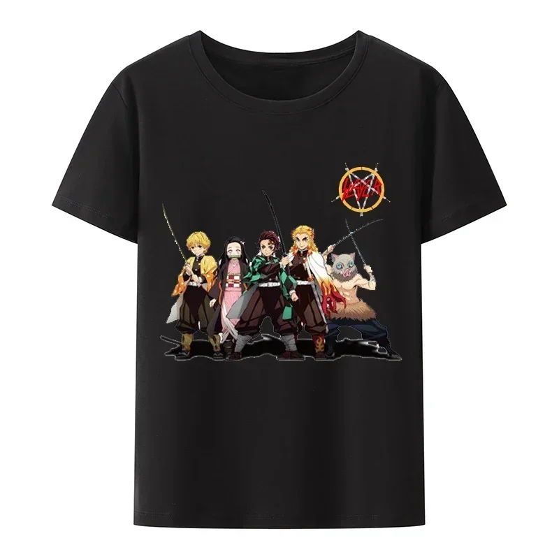 

Japanese Kawaii Demon Slayer Tshirt Kimetsu No Yaiba Hot Anime Streetwear Tee Tanjirou Kamado Unisex Loose Tops Tshirt harajuku