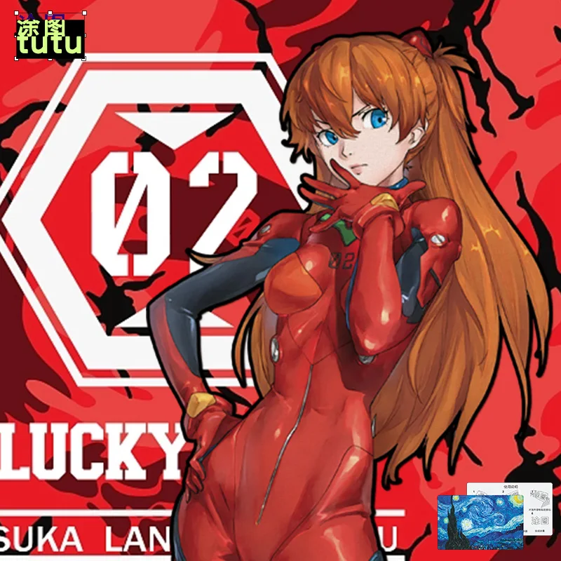 

Neon Genesis Evangelion stickers anime peripheral EVA anime Asuka Japanese car stickers reflective blocking cartoon