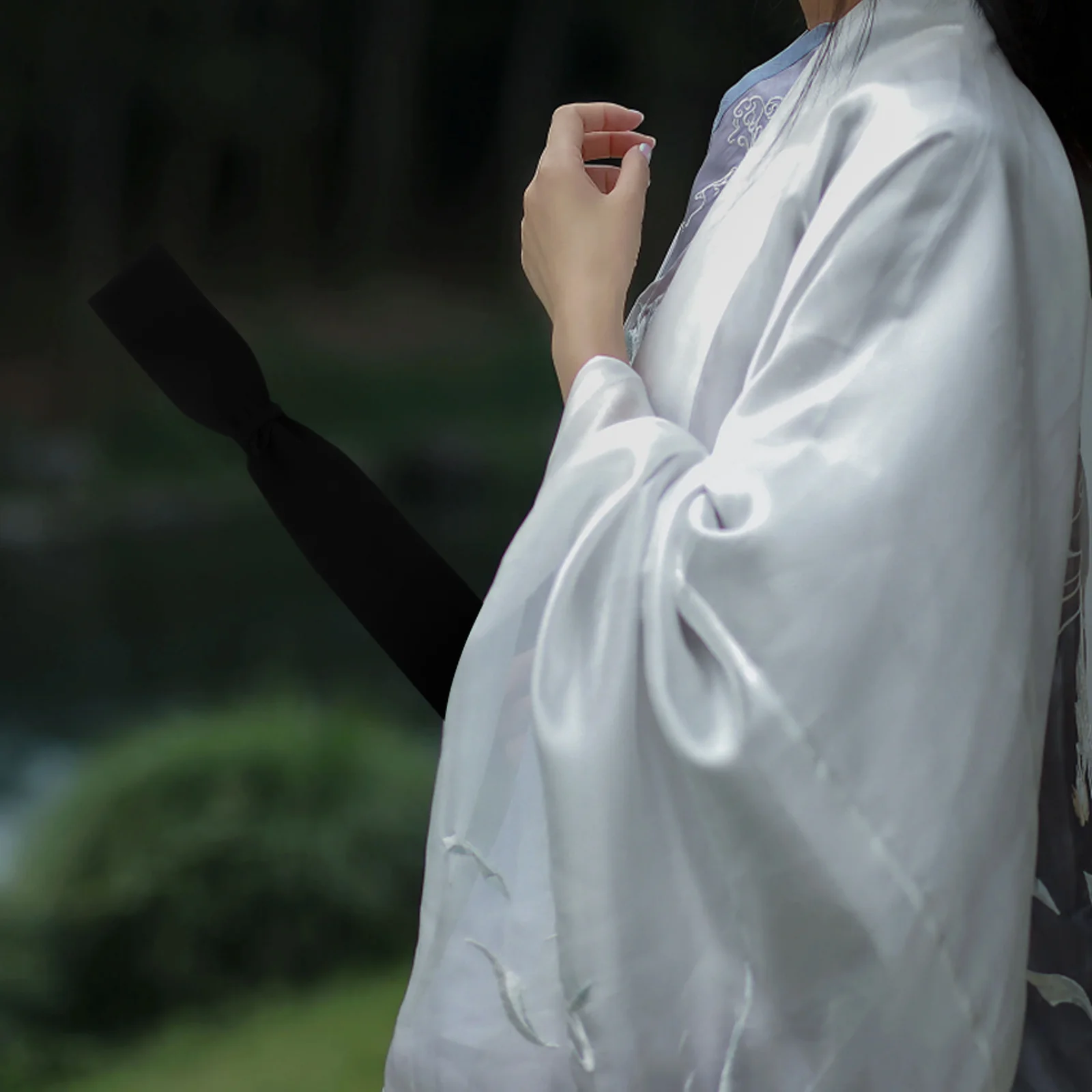 

Black 135Cm Knife Bag Japanese Style Wearable Waist Back Strap Sword Holder for Trekking Pole Fencing Equipment Storage Bag