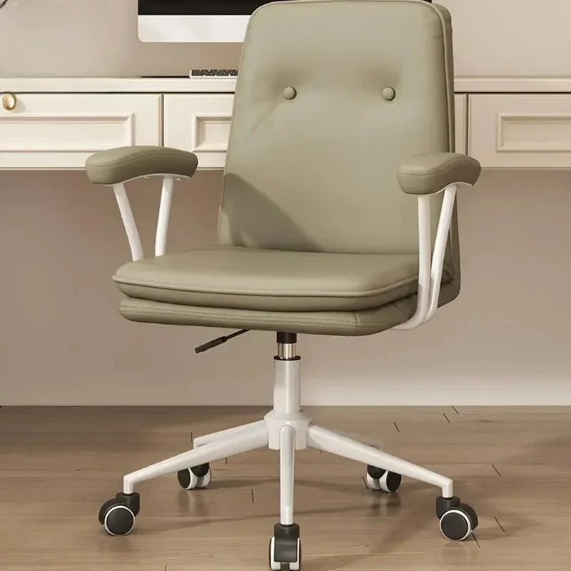 Floor Support Office Chair Executive Italian White Living Room Office Chair Mobile Lazy Study Cadeira Para Escritorio Furniture