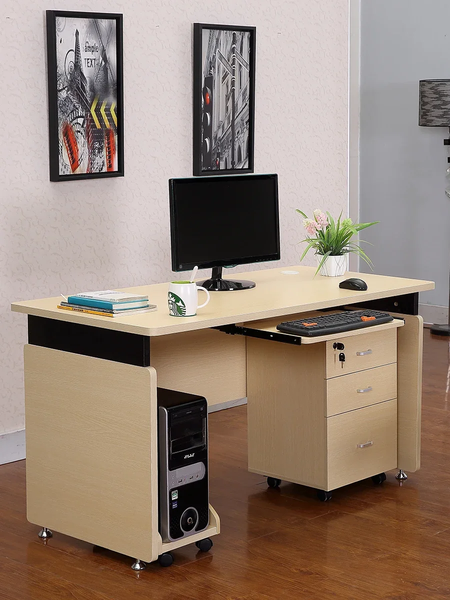 Simple desk, modern staff desk and chair combination