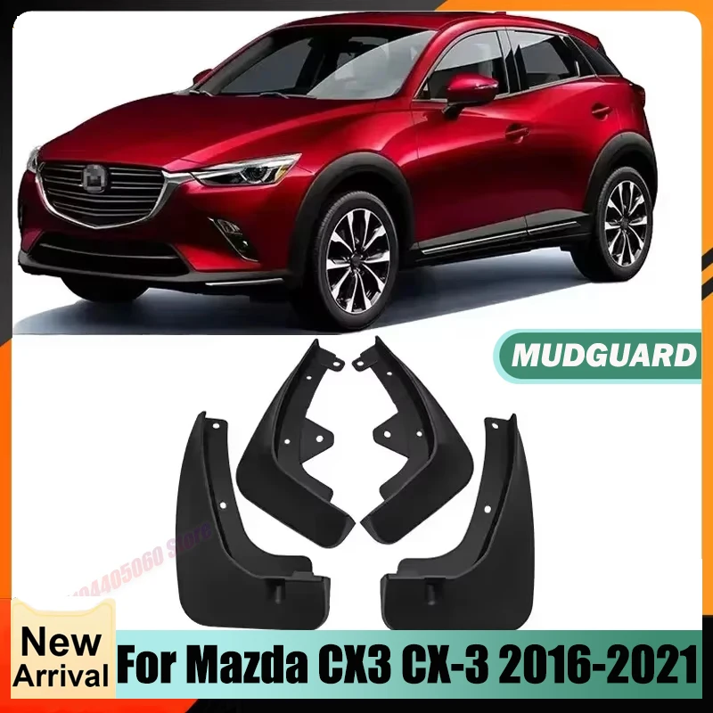 Car Exterior Accessories Mud Flaps For Mazda CX3 CX 3 2017 2018 2016-2021 DK Front Rear Splash Guards MudFlaps Mudguards Fender
