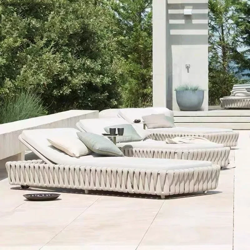 OEMOutdoor villa loungers patio loungers beach pool Internet celebrity sofa bed furniture