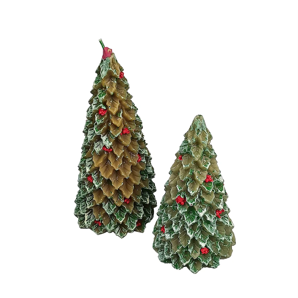 

3D Christmas Tree Mold DIY Wax Candle Silicone Molds Xmas Gift Cake Dessert Decoration Tool Soap Making Crafts Baking Moulds