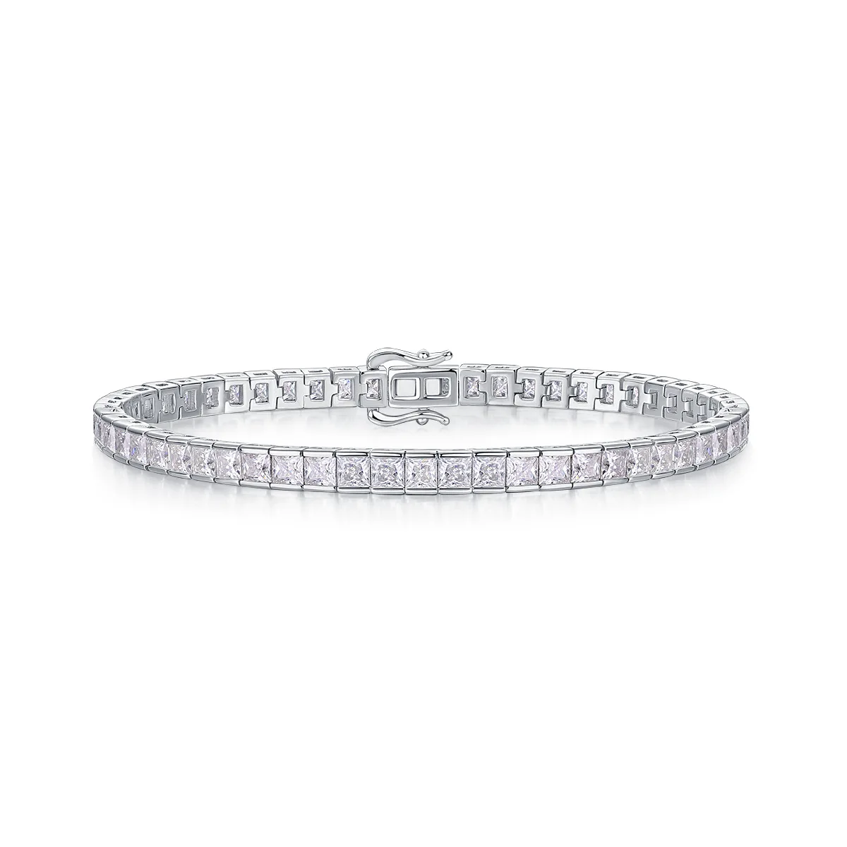 Moissanite Tennis Bracelet GRA Certified Lab Diamond s925 Sterling Silver 18k Wedding Bracelets for Women Man
