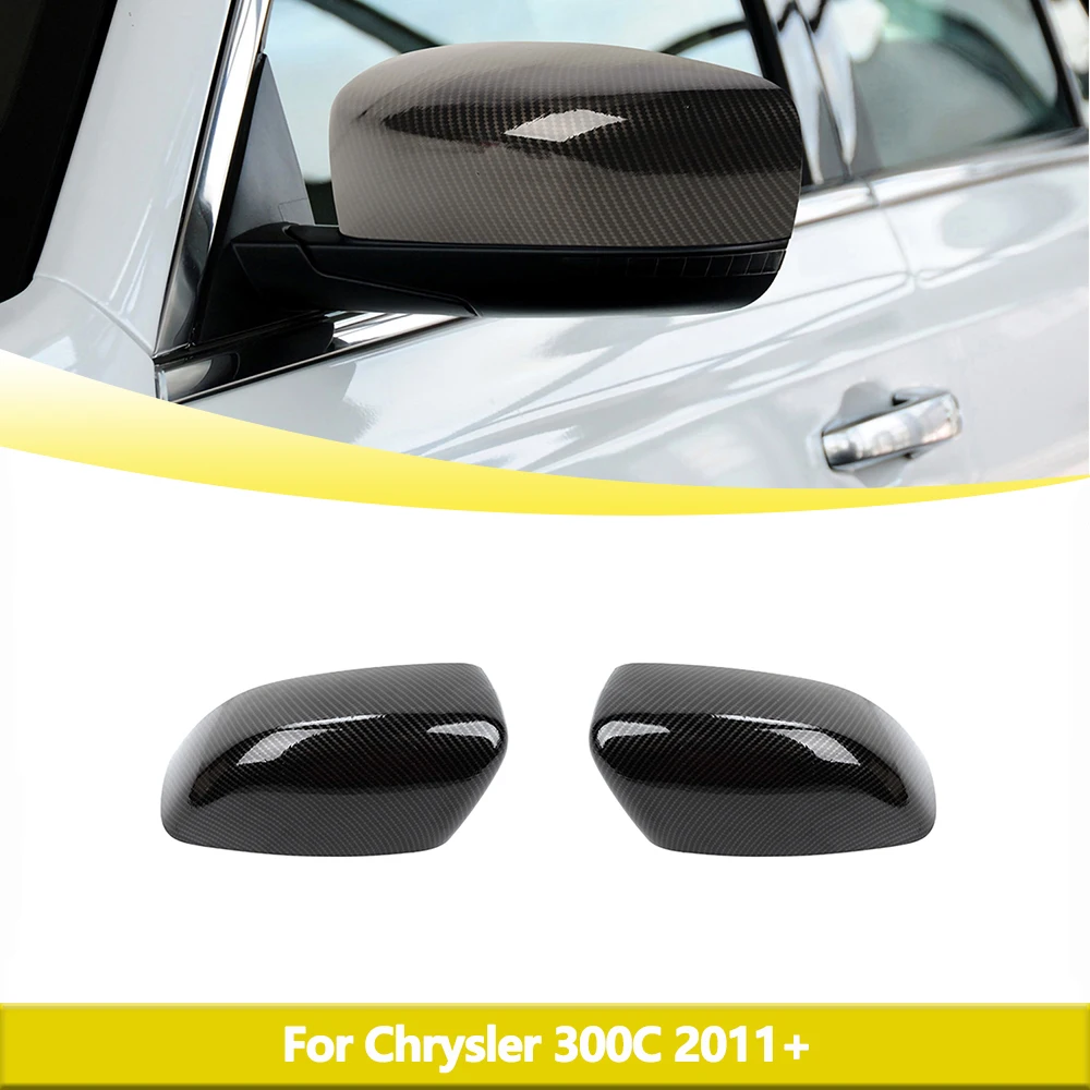 

Rearview Mirror Shell for Chrysler 300C 2011-2023 Side Mirror Protective Cover Exterior Accessories Carbon Fiber Car Styling